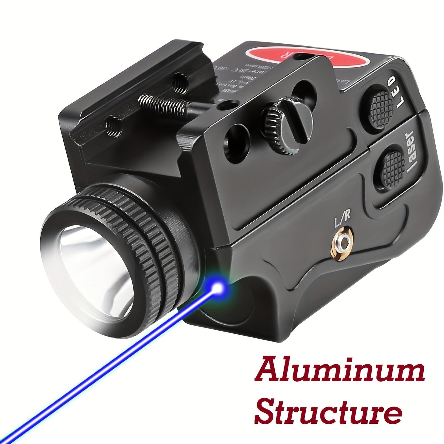 Tactical Green Laser Sight LED Flashlight Combo for Picatinny Rail Ambidextrous USB Rechargeable Fits Air Pistols Handguns Shotguns Rifles Compact Lightweight 55g