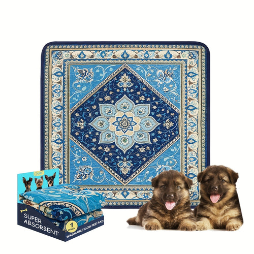 Washable Dog Pee Pads Reusable Puppy Training Pads Super Absorbent Heavy Duty Leakproof Non-Slip Pet Pads for Floor Crate Couch Whelping Multiple Sizes & Patterns Machine Washable