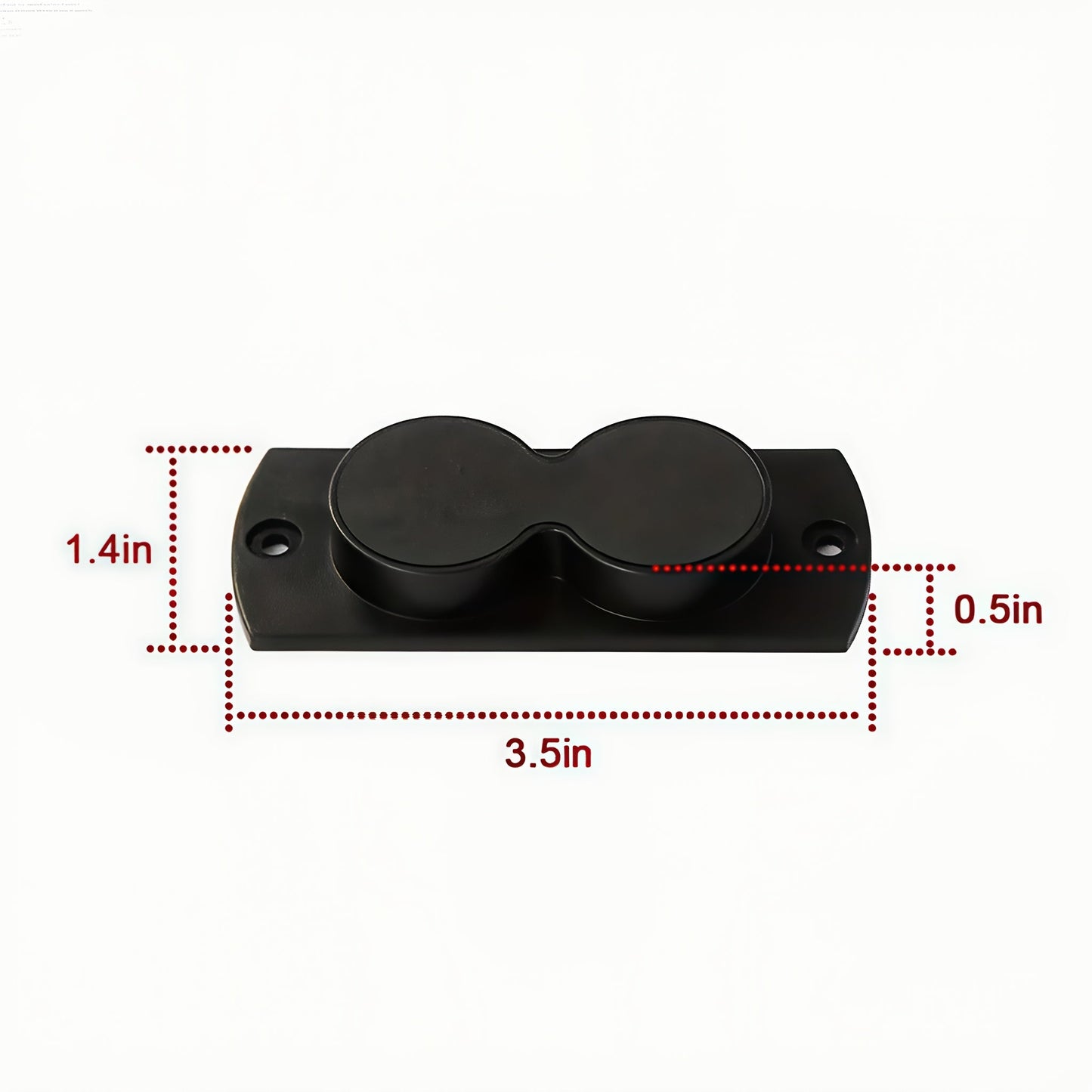 Magnetic Gun Holster Mount 30 lbs for Car Truck Home Wall Desk – Rubber Coated Pistol Holder Quick Draw Ready Won't Scratch Firearm Double-Sided Tape Included