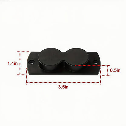 Magnetic Gun Holster Mount 30 lbs for Car Truck Home Wall Desk – Rubber Coated Pistol Holder Quick Draw Ready Won't Scratch Firearm Double-Sided Tape Included
