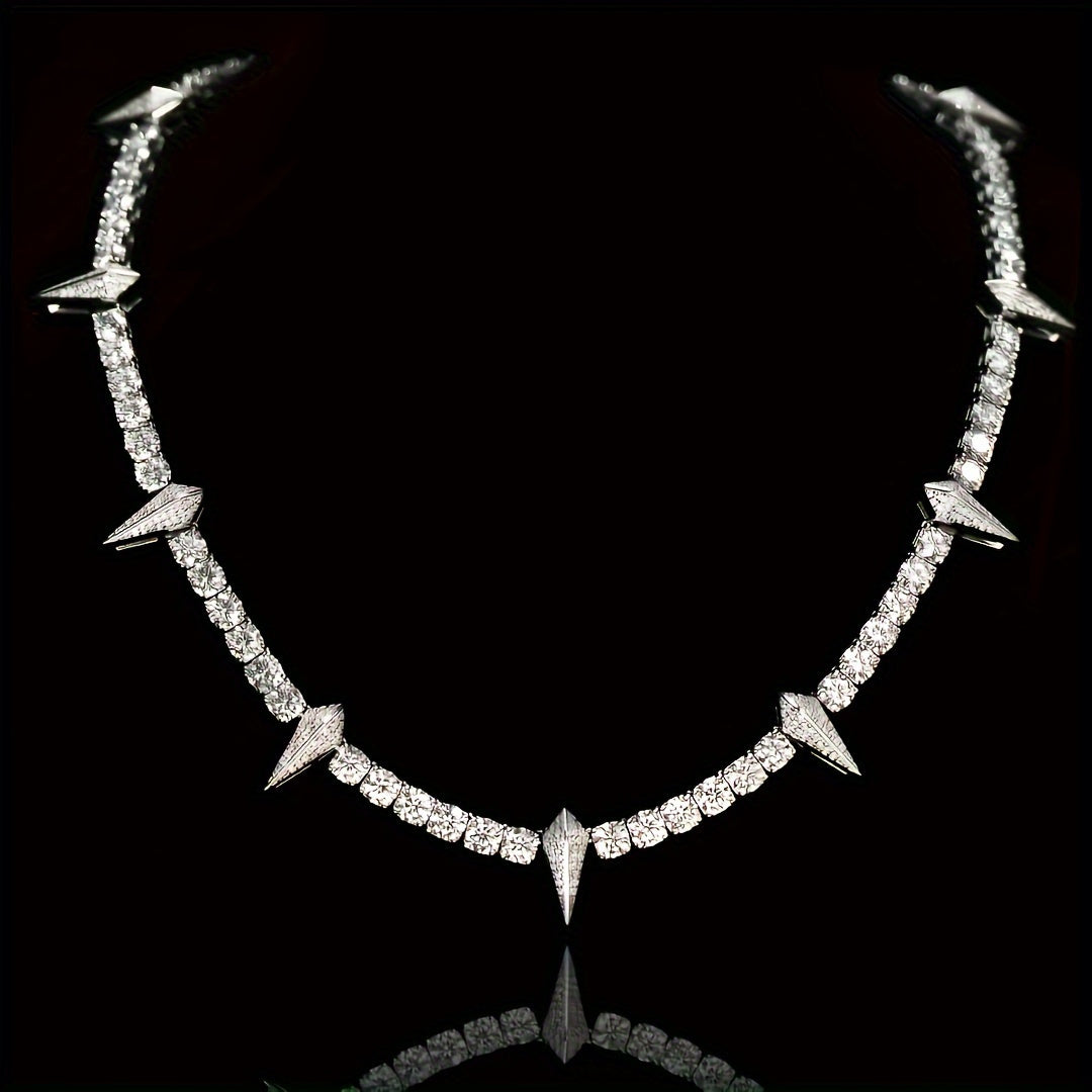 Wolf Tooth Pendant Necklace for Men Gothic Tribal Spike Chain Necklace Bold Statement Jewelry Sizes 18 20 22 Inch Gift for Him Christmas Valentine Birthday