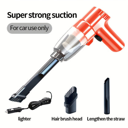 Corded Car Vacuum Cleaner 3KPa Suction Handheld Lightweight – 3M Cord, Single-Point Exhaust, One-Click Dust Cup Empty for Cars, Trucks & Home Cleaning – No Battery Needed