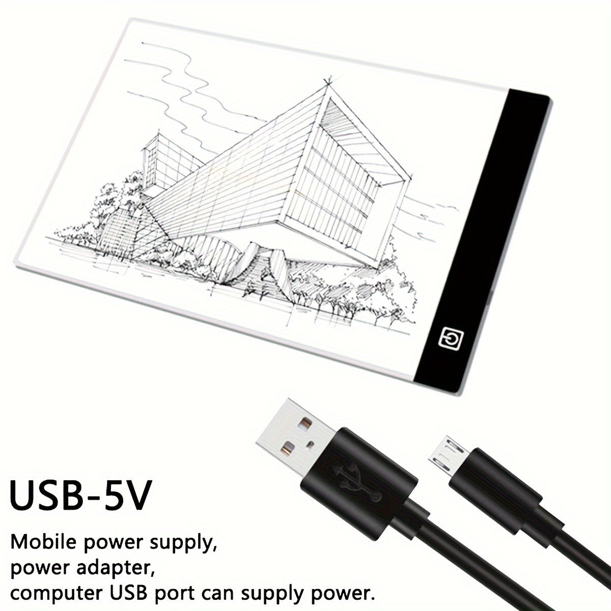 A2 LED Light Pad for Diamond Painting Tracing Drawing 3-Level Brightness USB Powered Ultra-Thin Acrylic Light Board 15.75x23.62 Inch Diamond Art Supplies Animation