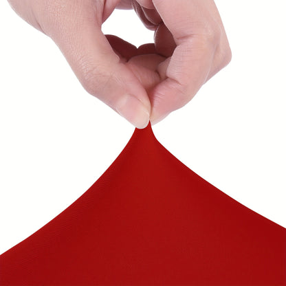 Elastic Spandex Table Cover with Jellyfish Skirt Thickened Non-Transparent High Stretch Polyester Tablecloth for 4ft 6ft Tables Party Birthday Wedding Banquet Hotel Conference Trade Show