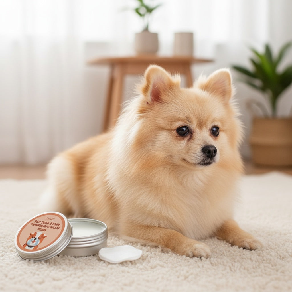 Pet Tear Stain Remover Balm for Dogs & Cats – Gentle Non-Irritating Eye Stain Cleaner, Safe for Sensitive Eye Area, Easy to Apply, 30g Compact Size