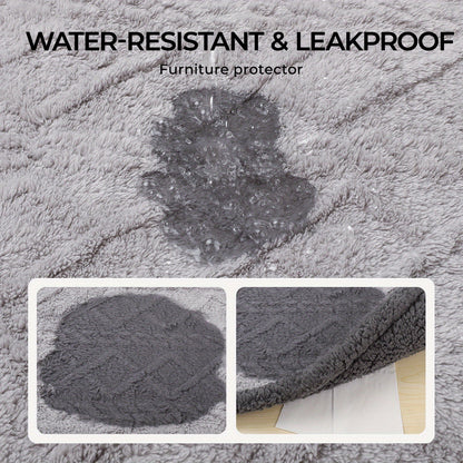 Liquid-Proof Pet Blanket Reversible Sherpa Fleece Sofa Bed Furniture Protector for Dogs Cats Machine Washable Throw Blanket Small Medium Large XL Light Gray Khaki Beige Dark Gray
