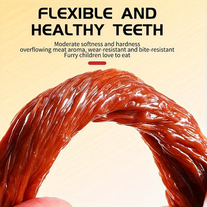 Dried Beef Tendon Dog Chews Natural High-Protein Jerky Treats & Chew Sticks for Training Rewards, All Breeds, 250g / 500g 2-Pack Options