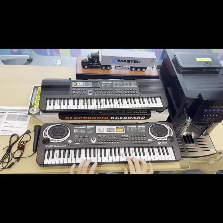 61-Key Electronic Piano Keyboard for Beginners - Built-In Microphone, Printed Music Sheets & USB Power, Complete Starter Kit for Kids & Adults, Perfect Birthday Gift for Music Lovers