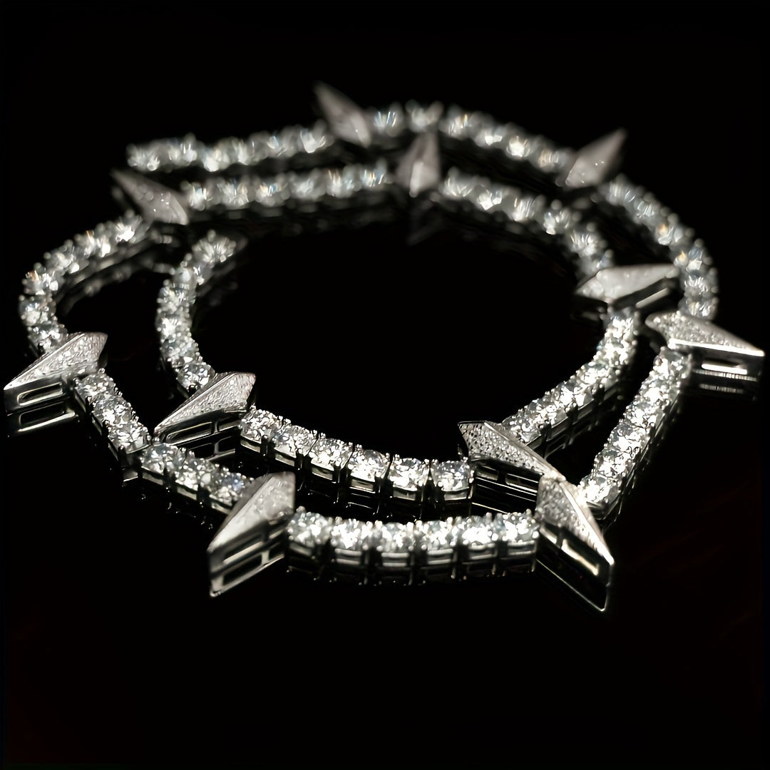 Wolf Tooth Pendant Necklace for Men Gothic Tribal Spike Chain Necklace Bold Statement Jewelry Sizes 18 20 22 Inch Gift for Him Christmas Valentine Birthday