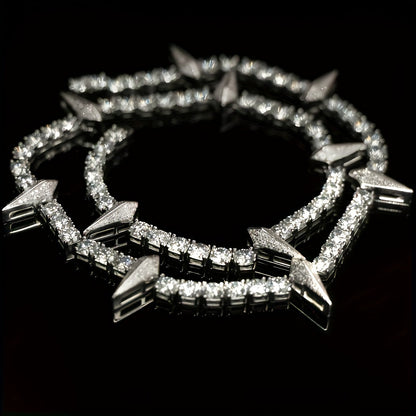 Wolf Tooth Pendant Necklace for Men Gothic Tribal Spike Chain Necklace Bold Statement Jewelry Sizes 18 20 22 Inch Gift for Him Christmas Valentine Birthday