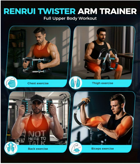 U-Shaped Adjustable Chest and Arm Muscle Strength Trainer 60-100 lbs Spring Resistance Band Triceps Chest Workout Equipment 2-Level Adjustment Detachable Portable Home Gym Fitness