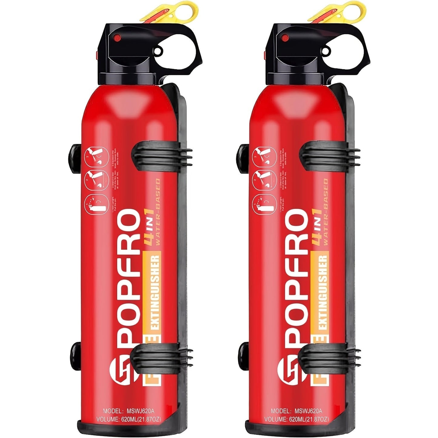 4-in-1 Portable Fire Extinguisher Spray for Home, Kitchen, Garage & Car – Covers Electrical, Textile & Oil Fires, Non-Toxic, Easy to Clean, Wall-Mountable Fire Safety Tool