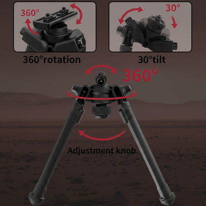 MAG M-LOK Bipod – Lightweight Aluminum Alloy Foldable Bipod for Hunting & Shooting, Quick-Release Folding, Non-Slip Rubber Feet, Black & Flat Dark Earth, Compatible with M4 AR15 M-LOK Handguards