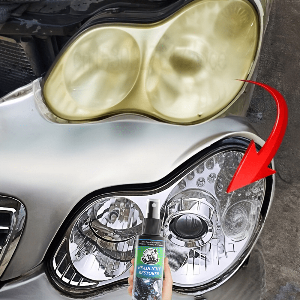 Headlight Restoration Kit Complete Care Solution – Removes Oxidation, Yellowing & Discoloration, Restores Clarity & Gloss, UV Protective Coating for Cars Trucks SUVs – DIY Headlight Lens Repair Set
