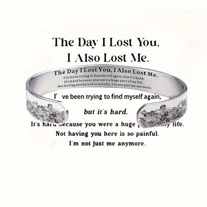 Pet Memorial Adjustable Open Cuff Bracelet for Animal Lovers – Vintage Style Commemorative Jewelry, C-Shaped Silver Bangle, Thoughtful Sympathy & Anniversary Gift for Pet Loss