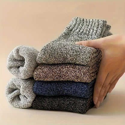 Thermal Hiking Socks 9 Pairs Unisex Thick Warm Terry Socks for Men Women Multi-Color Winter Boot Socks Cold Weather Arch Support Reinforced Toe Breathable Cozy Casual Bed Socks US Size 6-10