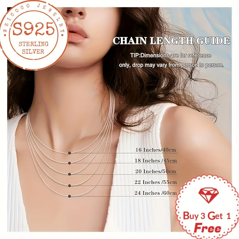 24K Gold Plated 925 Sterling Silver Snake Chain Necklace 1mm – Handmade Layering Necklace with Gift Box for Women & Men, Perfect for Valentine's Day, Mother's Day, Christmas & Birthdays