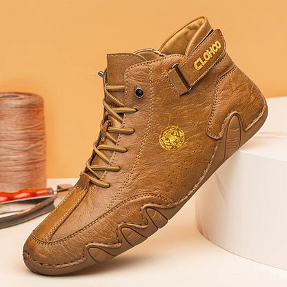 Men's High-Top Sneakers Breathable Lace-Up Casual Shoes Soft Rubber Sole Non-Slip Outdoor Walking Shoes for Men US 7-12 Multiple Colors