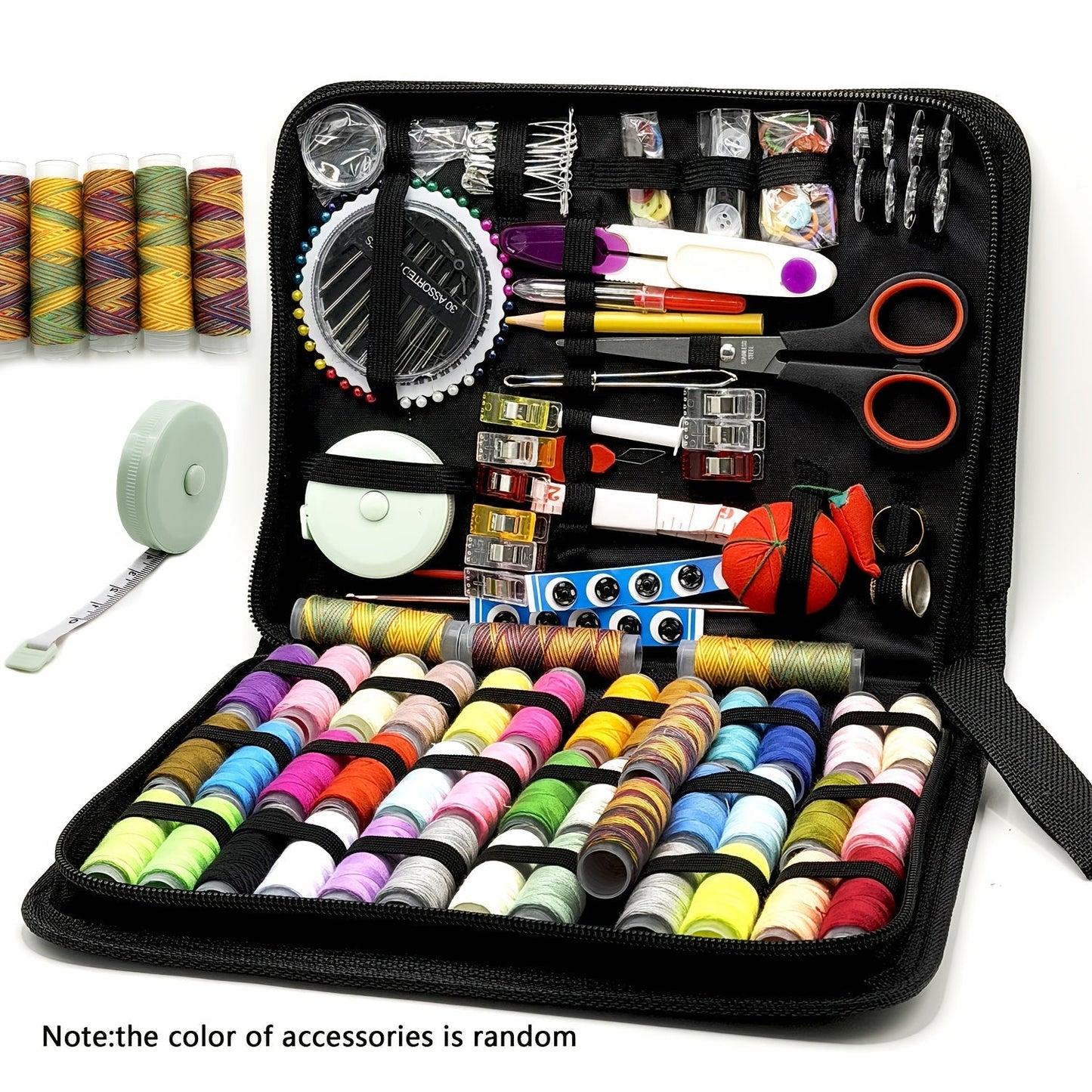 Sewing Kit 269pcs Complete Gift Set with Portable Case – Includes Thread, Needles, Scissors, Tape Measure & Pins – Perfect Sewing Supplies for Beginners, Travelers, Grandma, Mom & Friends