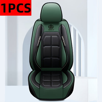 Faux Leather Car Seat Covers Universal Fit – Waterproof & Dirt-Resistant Protective Seat Cover for Cars, SUVs, Vans & Trucks, 1pc / 2pcs / 5pcs Set, Multiple Colors