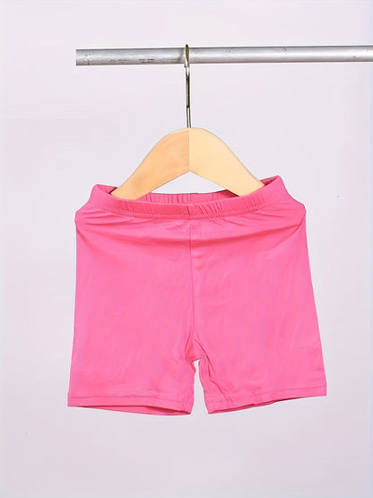 Girls Bike Shorts 8-Pack Soft Modal Cartwheel Dance Shorts Toddler Kids Under Dress Biker Shorts Multicolor Sizes 2-10Y