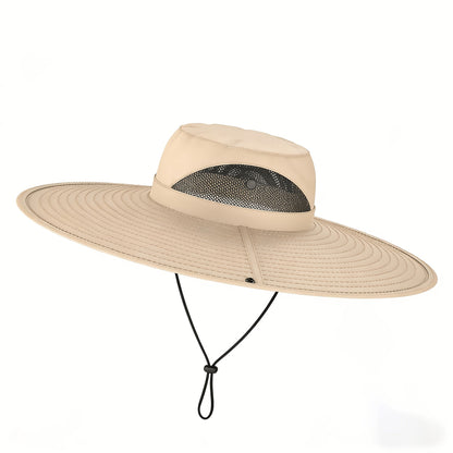 Solar Fan Hat with Dual Fans & USB Charging for Men & Women – Wide Brim Cooling Cap with Long Battery Life for Camping, Hiking, Fishing, Gardening & Outdoor Activities, Black, Dark Gray & Khaki