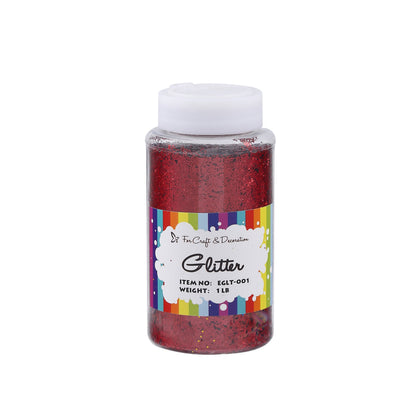 1lb Craft Glitter Powder in 19 Colors – Fine, Ultra Fine & Chunky Glitter with Shaker Top for Tumblers, Resin, Scrapbooking & DIY Crafts, Bulk Glitter for Kids & Adults