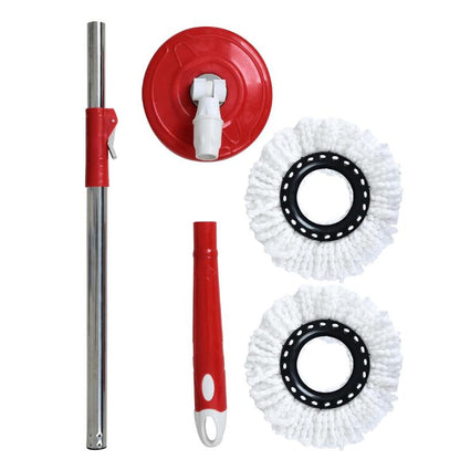 360° Spin Mop and Bucket Set with Wringer – Microfiber Mop Refills, Stainless Steel Extended Handle, Separate Compartment, Floor Cleaning System