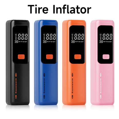 Cordless Tire Inflator Portable Air Compressor with Digital Pressure Gauge, USB Rechargeable, 3X Fast Inflation for Car, SUV, Truck, Bike, Motorcycle, Ball & Sports Equipment – Compact Auto Air Pump