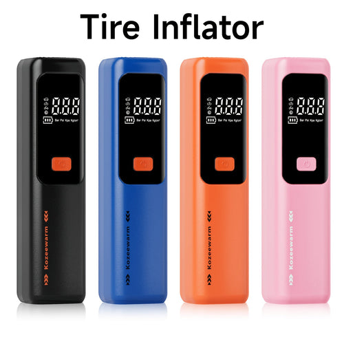 Cordless Tire Inflator Portable Air Compressor with Digital Pressure Gauge, USB Rechargeable, 3X Fast Inflation for Car, SUV, Truck, Bike, Motorcycle, Ball & Sports Equipment – Compact Auto Air Pump