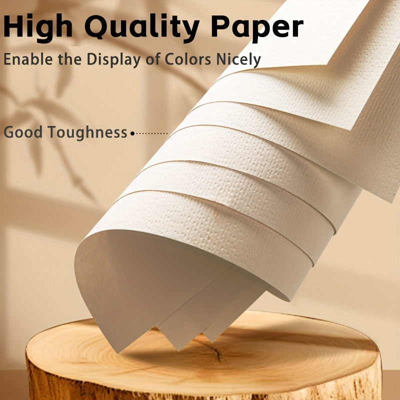 Watercolor Paper 100 Sheets A4 110lb 230gsm Cold Press Fine Texture Art Paper for Watercolor Painting Drawing Markers Gouache Gift for Artists Adults Students