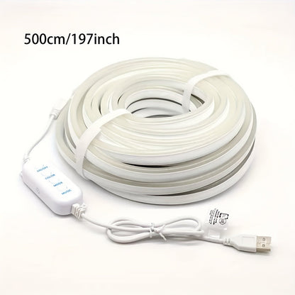 RGB LED Neon Rope Light IP65 Waterproof – App & Remote Control, Music Sync Color-Changing Silicone Strip 3.2ft/9.8ft/16.4ft for Gaming, Bedroom, Indoor & Outdoor Decoration