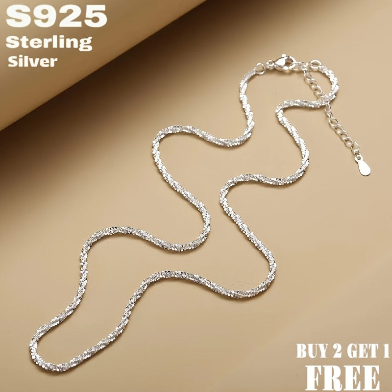 925 Sterling Silver Sparkling Star Necklace for Men & Women – Minimalist Sky Star Pendant Chain, Unisex Dainty Jewelry with Gift Box, Sizes 16-24 Inch, Perfect Gift for Couples & Parents