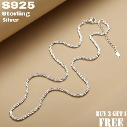 925 Sterling Silver Sparkling Star Necklace for Men & Women – Minimalist Sky Star Pendant Chain, Unisex Dainty Jewelry with Gift Box, Sizes 16-24 Inch, Perfect Gift for Couples & Parents