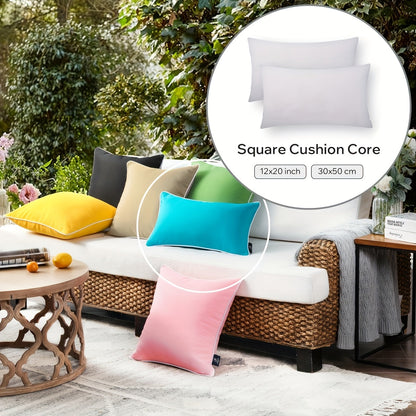 Square Pillow Inserts – Hypoallergenic New Fiber Fill, White Cushion Inserts for Sofa, Bed & Patio, 14–20 Inch, 1/2/4 Pack, Ideal for Bedroom, Living Room, Office & Outdoor Decor