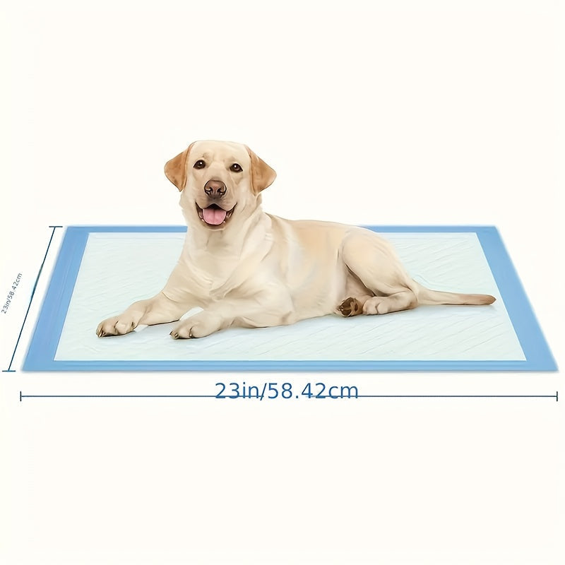 Super Absorbent Pet Pee Pads 23.62" x 23.62" – Bulk 50 to 400 Count Leak-Proof Disposable Training Pads for Dogs, Puppies, Cats & Rabbits, Odor Control, Great Value Pack
