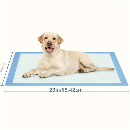 Super Absorbent Pet Pee Pads 23.62" x 23.62" – Bulk 50 to 400 Count Leak-Proof Disposable Training Pads for Dogs, Puppies, Cats & Rabbits, Odor Control, Great Value Pack