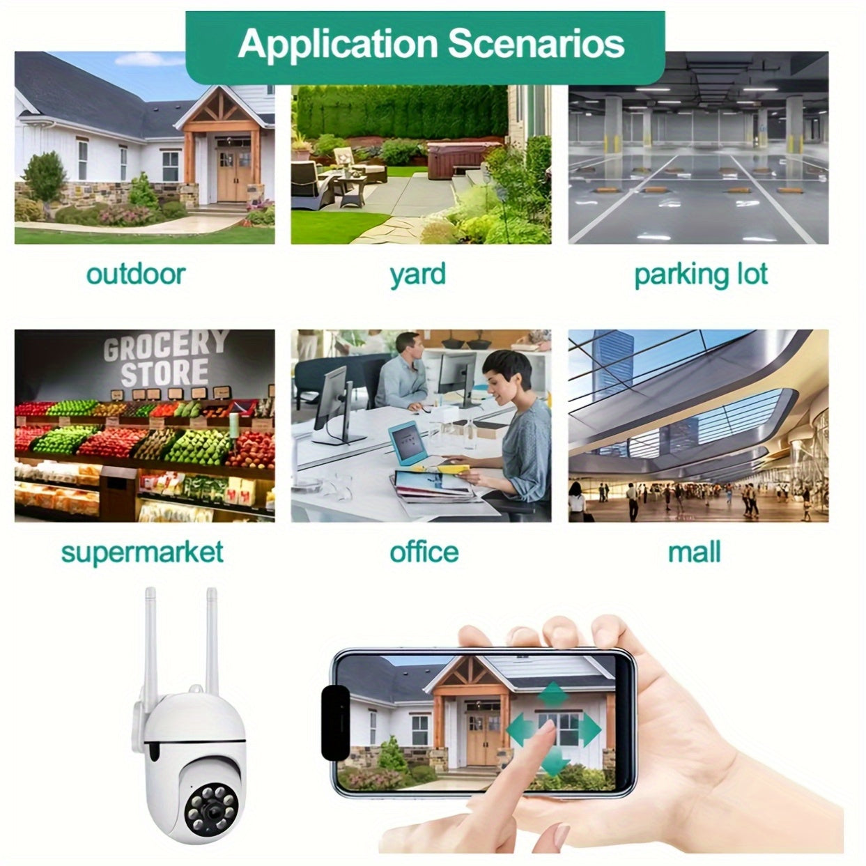 4-Pack WiFi Dome Security Camera 1080P HD – AI Motion Tracking 360° PTZ Two-Way Audio PIR Night Vision App Control, Indoor Outdoor Home Security Camera System WiFi 2.4G/5G