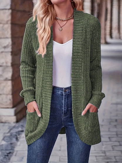 Women's Loose Casual Long Sleeve Blouse Solid Color Pocket Thread Splicing Relaxed Fit Top 10 Colors S-XXL Everyday Wear