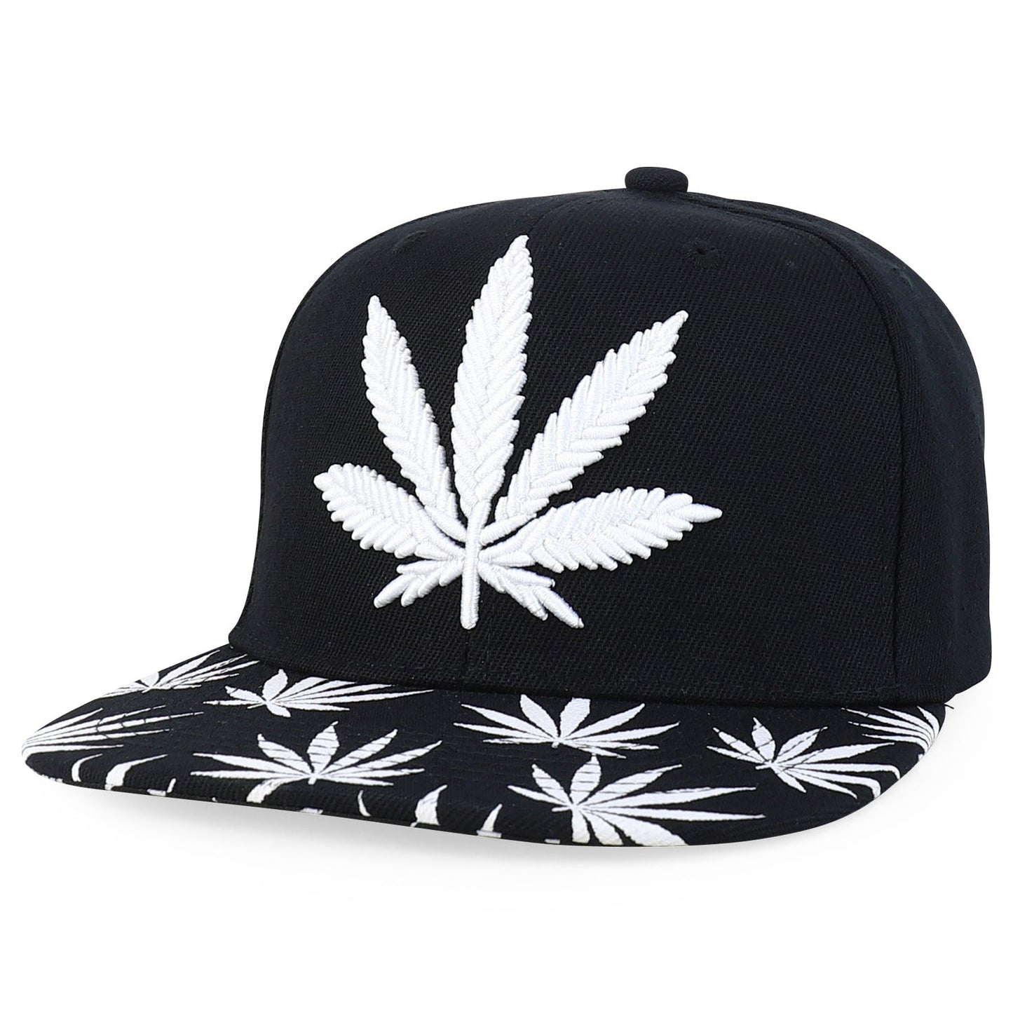Rasta MJ Leaf 3D Embroidered Flat Bill Snapback Cap – Hip Hop Reggae Hat, Adjustable Snapback, One Size Fits Most, Unisex Streetwear Baseball Cap