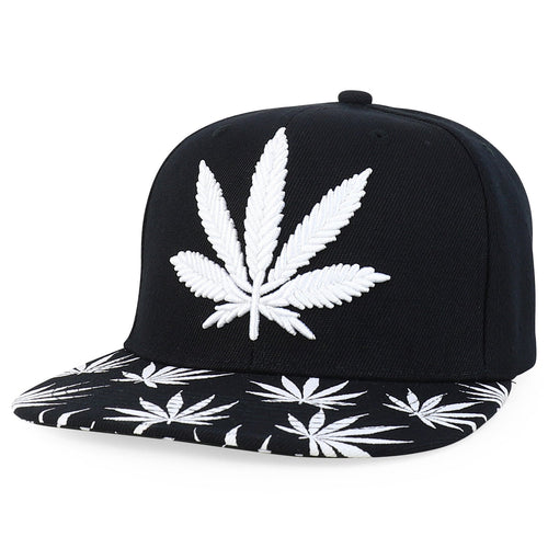 Rasta MJ Leaf 3D Embroidered Flat Bill Snapback Cap – Hip Hop Reggae Hat, Adjustable Snapback, One Size Fits Most, Unisex Streetwear Baseball Cap