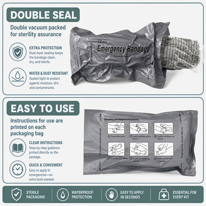 Professional First Aid Kit 399 Piece & 99 Piece Survival Gear Emergency Kit for Hiking Camping Hunting Car Travel – Includes Scissors Tweezers Splints – Gift for Men