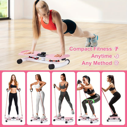 Waist Twisting Machine Ab Twister Board – 360° Noiseless Waist Twister Disc for Home Gym, 360 LBS Capacity, Digital Display Tracks Time, Reps & Calories, Includes Figure-8 Resistance Band