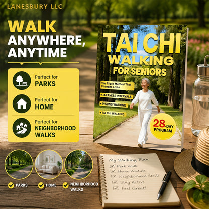 Tai Chi Walking for Seniors - Effortless Weight Loss & Gentle Care with the 28-Day Triple Method, Japanese Intervals & Qigong Walking, Low-Impact Fitness Guide for Older Adults