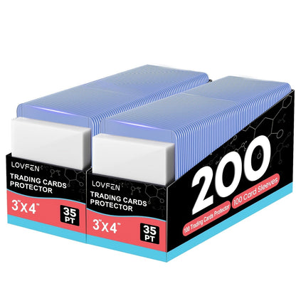 3x4 Top Load Card Holders & Sleeves for Baseball & Trading Cards – Hard Plastic Regular Top Loaders, 100 to 2000 Count Sets for Sports Football Pokemon Cards, Card Collector Supplies