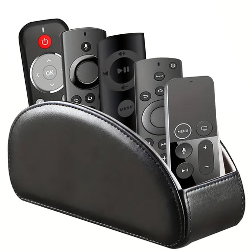 Remote Control Holder with 5 Compartments Desktop Organizer Caddy – Bedside Storage Box for TV Remotes Pens Eyeglasses Office Stationery Home Appliance Controllers