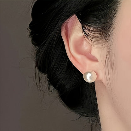 925 Sterling Silver Freshwater Pearl Stud Earrings for Women – 2 Pairs 7mm Hypoallergenic Classic Pearl Earrings, Elegant Jewelry Gift for Valentine’s Day Mother’s Day Birthday Anniversary