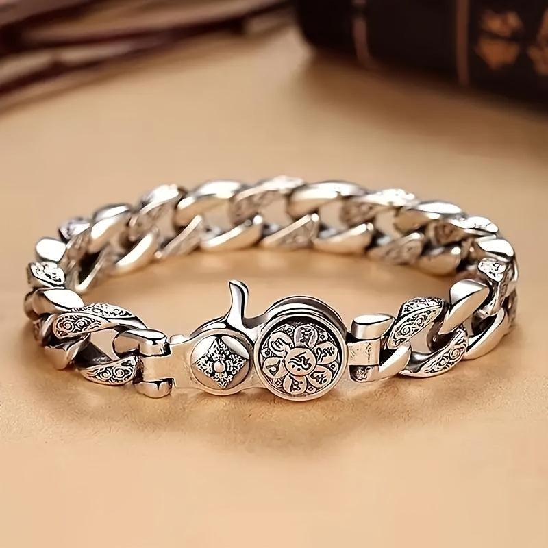 925 Sterling Silver Men's Fashion Bracelet – Classic Chain Design in 3 Sizes 7.10" 7.87" 8.66" Everyday Wear Jewelry Gift for Men Family Friends