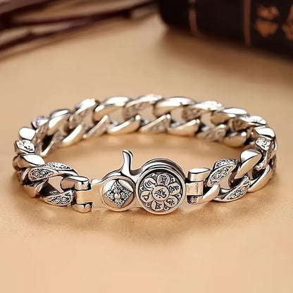 925 Sterling Silver Men's Fashion Bracelet – Classic Chain Design in 3 Sizes 7.10" 7.87" 8.66" Everyday Wear Jewelry Gift for Men Family Friends
