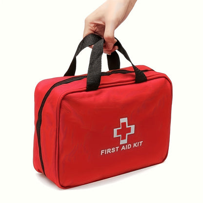 First Aid Kit 152 Pcs Premium Waterproof Compact Trauma Medical Kit for Emergencies, Home, Office, Car, Travel, Outdoor Camping, Hiking & Boating - Red Emergency Survival Kit